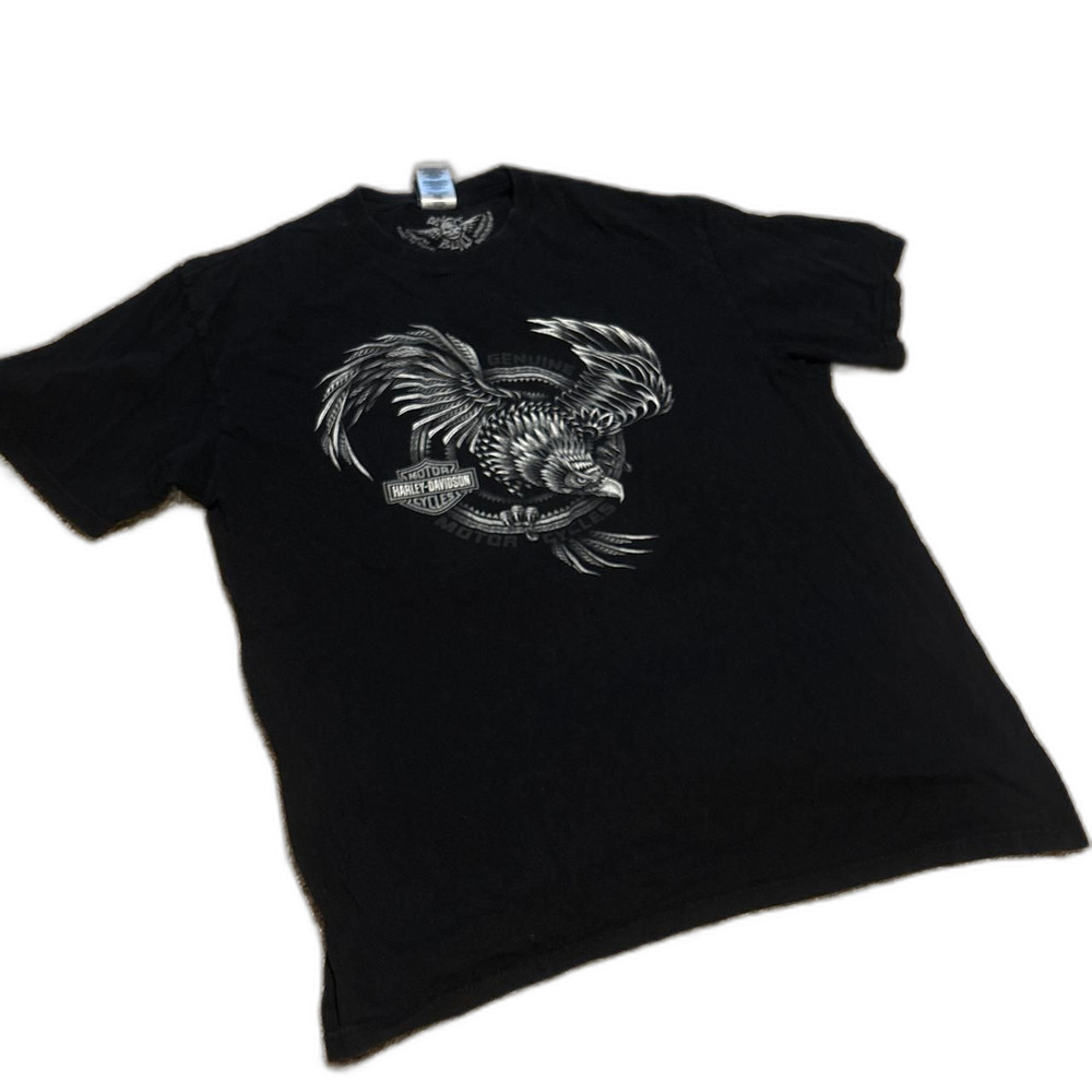 Harley-davidson Men's Black T-shirt